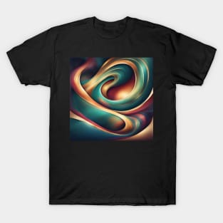 Abstract swirls art. T-Shirt